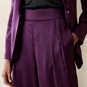 Satin Wide-Leg Pants